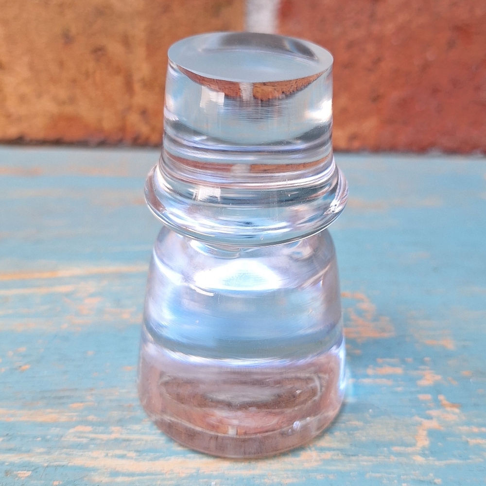 Glass Top Bottle Stopper Lid Clear Art Glass Decanter Replacement